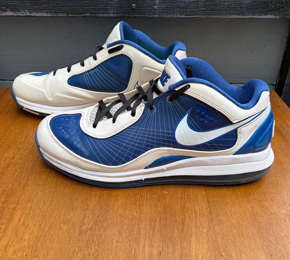 Nike Air Max 360 BB Low Basketball Shoes 2011 Blue White Mens 11.5 441947-113